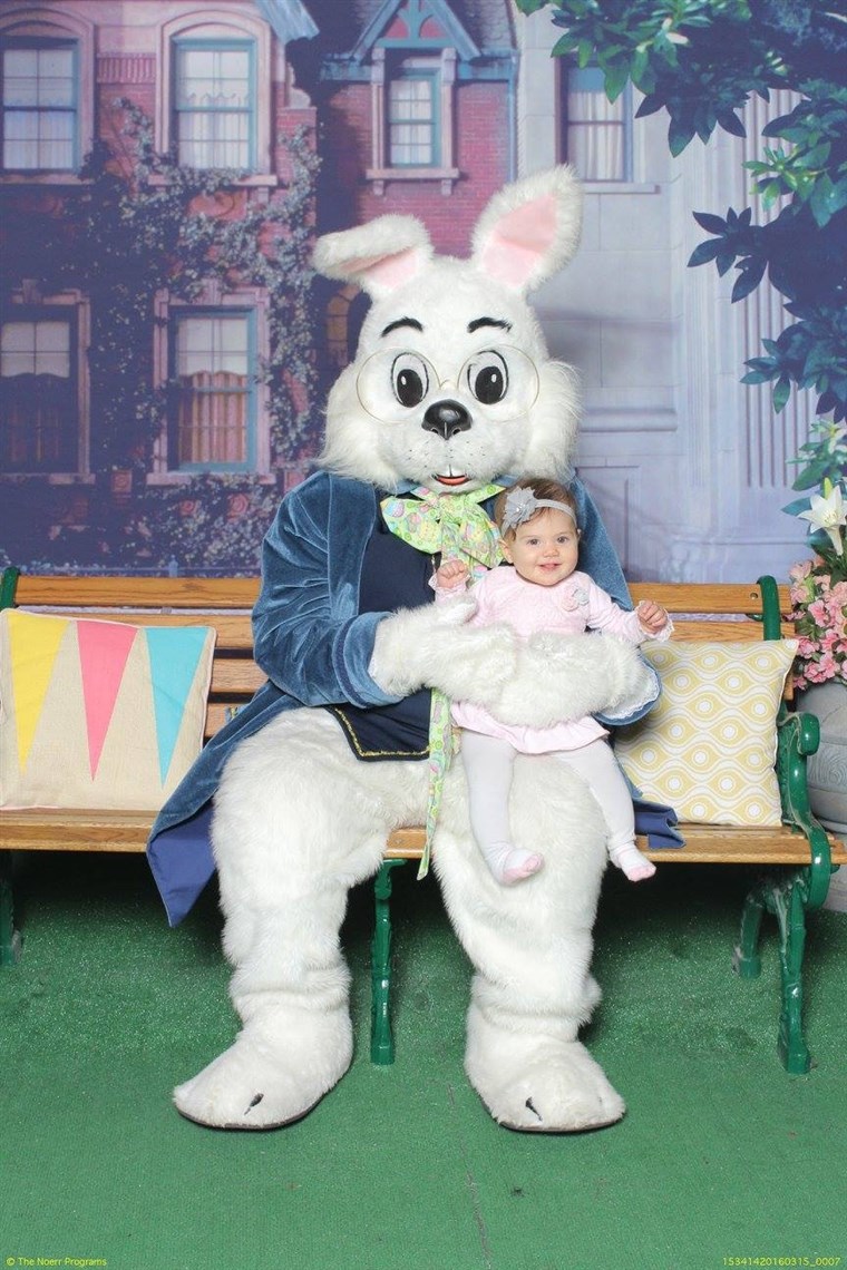 而 Fiona Raimondi loved the Easter Bunny last year...
