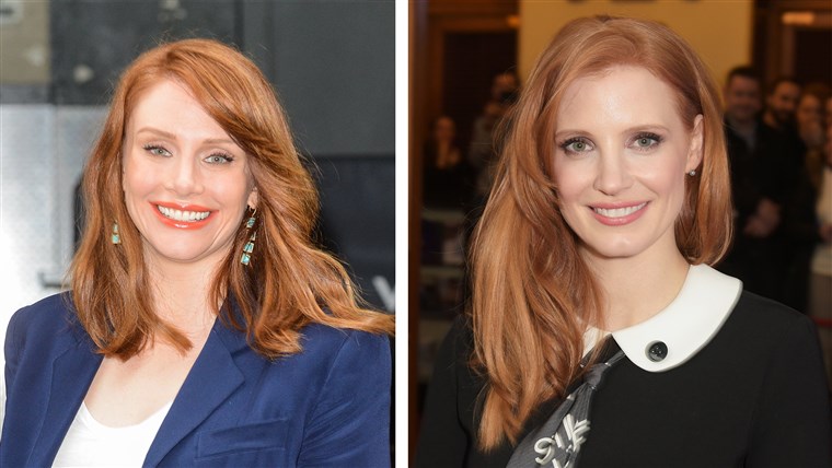 Slavný Doppelgangers: Jessica Chastain and Bryce Dallas Howard