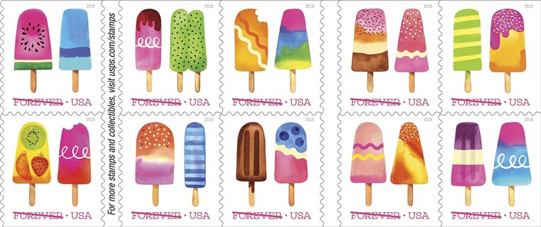 Gefroren Treats scratch-and-sniff stamp