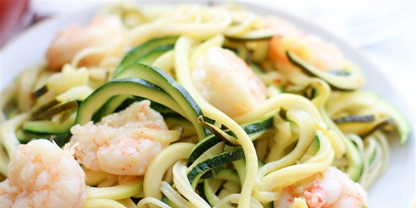 كوسة Noodles with Shrimp Scampi