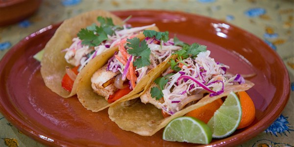 Ryba Tacos with Creamy Chipotle Cabbage Slaw