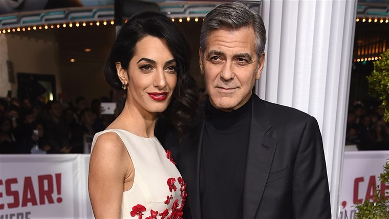 جورج Clooney and Amal Clooney