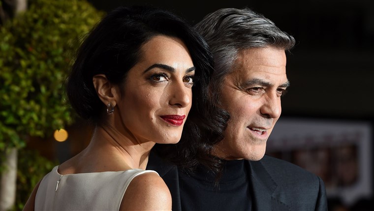 Джордж and Amal Clooney