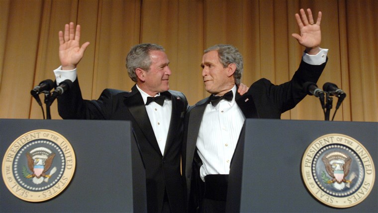 رئيس George W. Bush, comedian Steve Bridges
