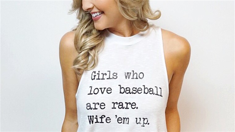 Baseball - Wife 'Em Up - White Tank