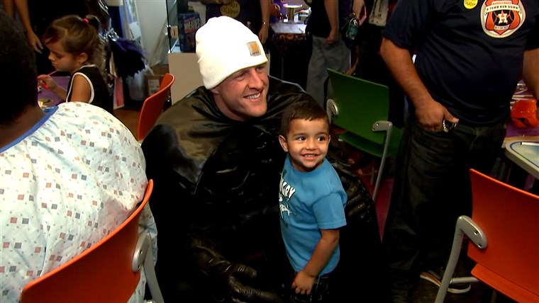 J·J Watt is Batman! Texans star surprises children's hospital in character on TODAY