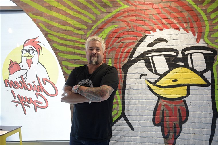 名人 chef Guy Fieri recently opened his latest restaurant, ChickenGuy!, at Walt Disney World's Disney Springs.