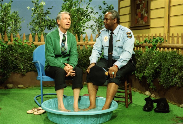 Fred Rogers with Francois Scarborough Clemmons