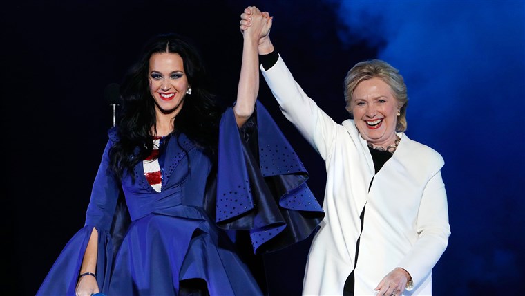 Katy Perry, Hillary Clinton