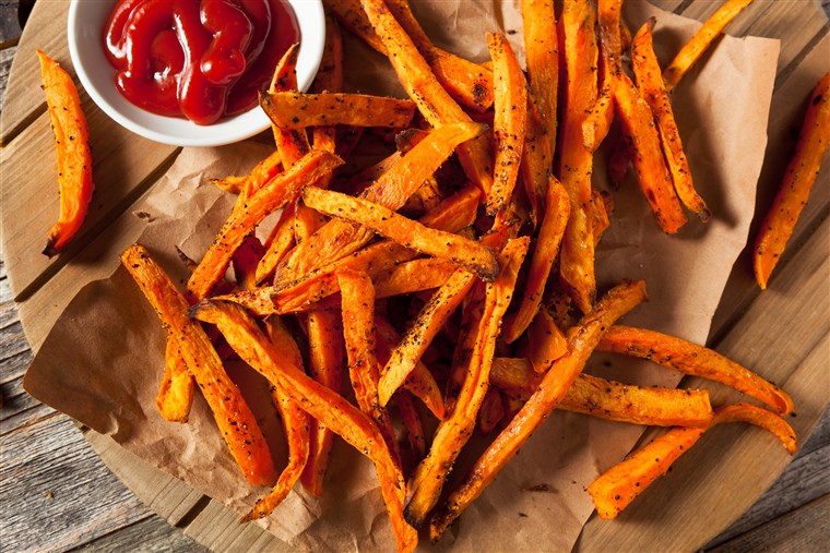 مخبوز sweet potato fries