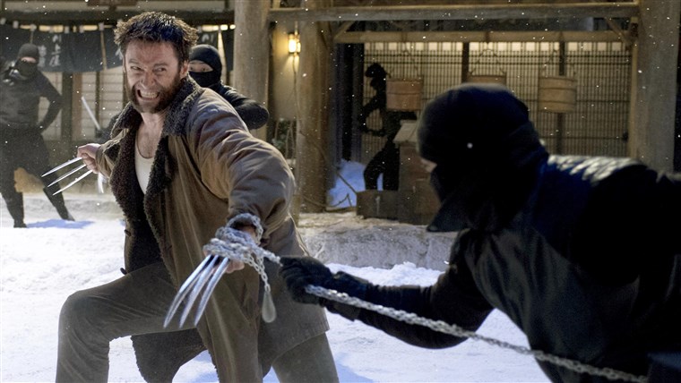 图片： Hugh Jackman in 'The Wolverine'